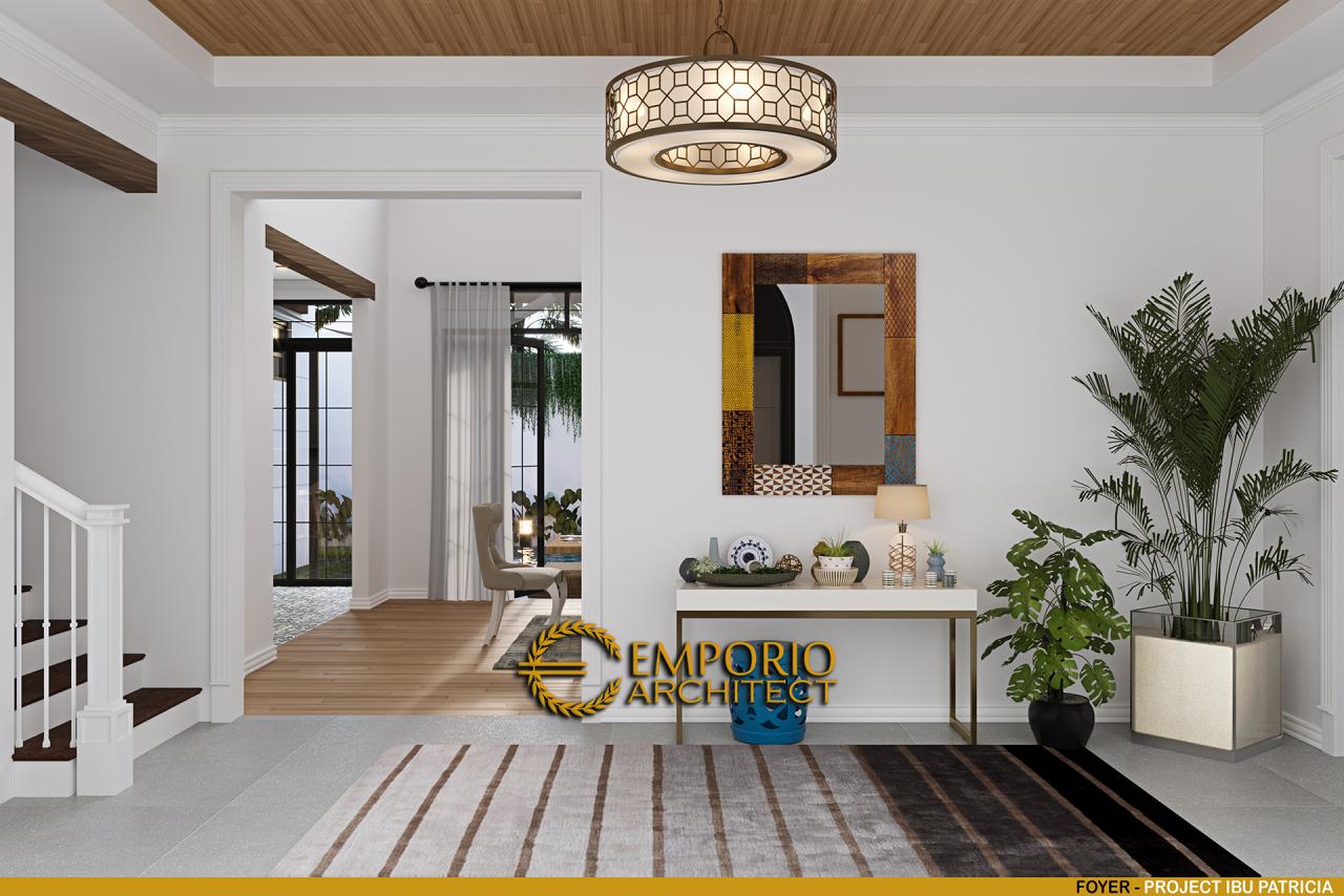 Desain Lobi Rumah Mediteran 2 Lantai Ibu Patricia di Bogor, Jawa Barat 9