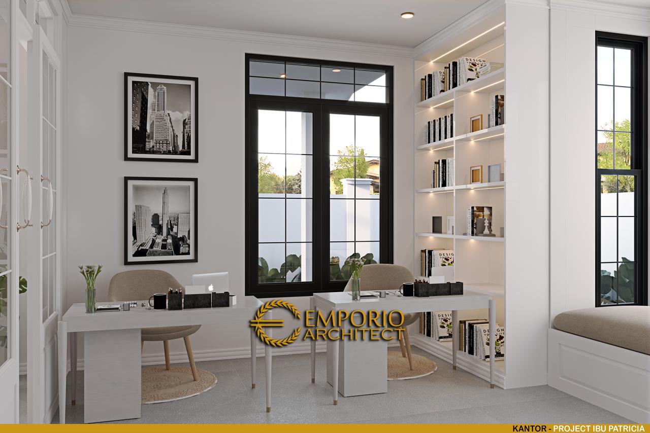 Desain Kantor Rumah Mediteran 2 Lantai Ibu Patricia di Bogor, Jawa Barat 10
