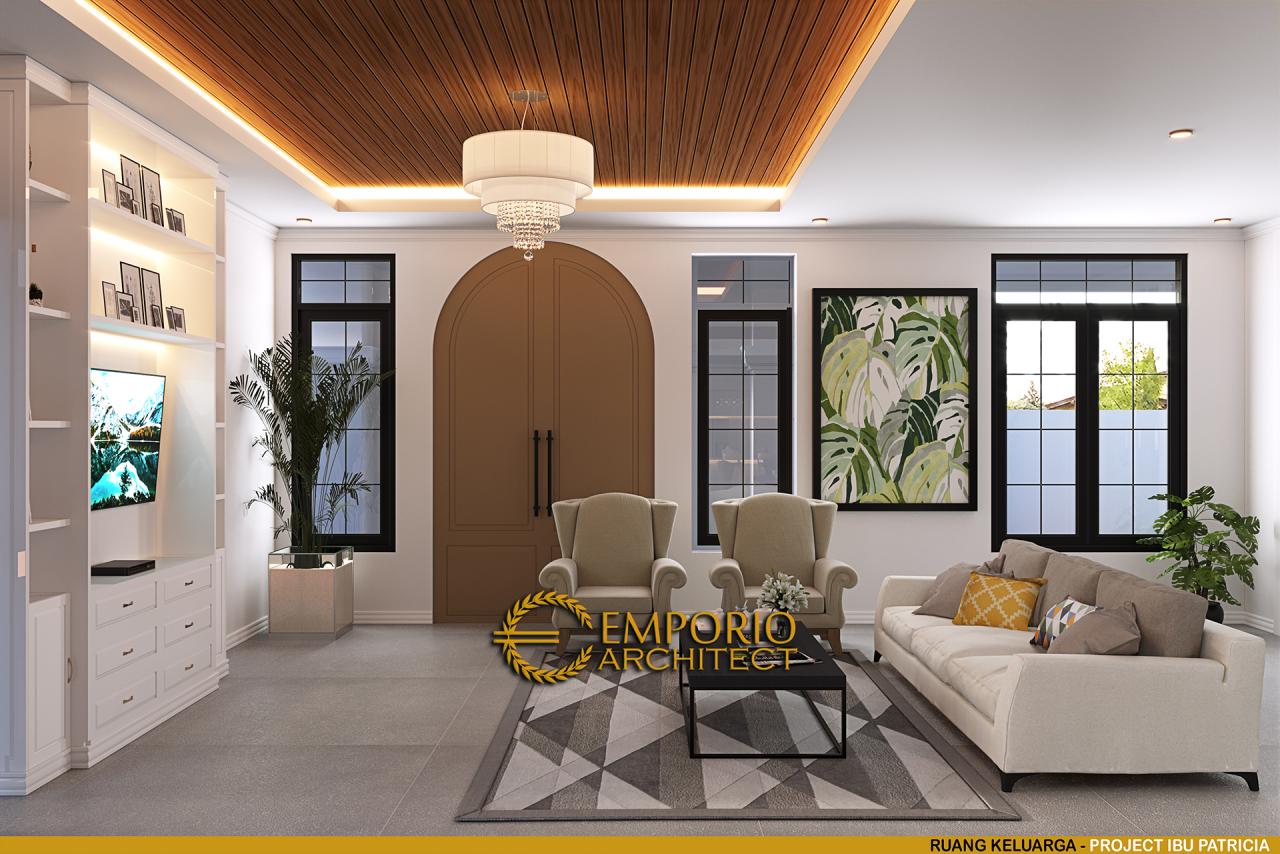 Desain Ruang Keluarga Rumah Mediteran 2 Lantai Ibu Patricia di Bogor, Jawa Barat 11