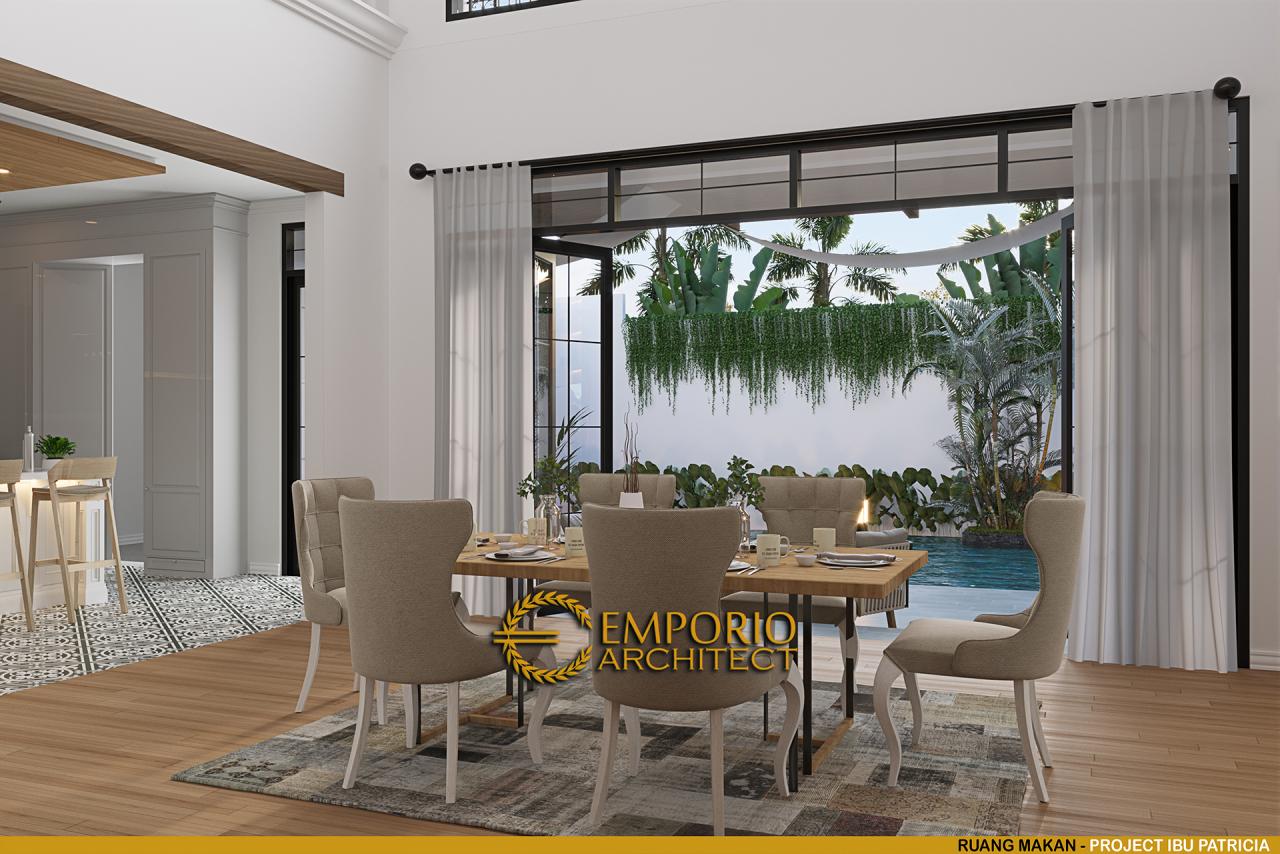 Desain Ruang Makan Rumah Mediteran 2 Lantai Ibu Patricia di Bogor, Jawa Barat 12