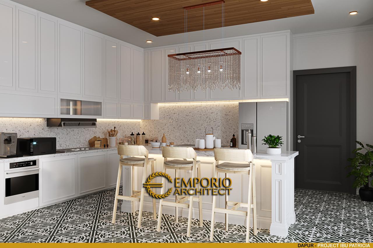 Desain Dapur Rumah Mediteran 2 Lantai Ibu Patricia di Bogor, Jawa Barat 13