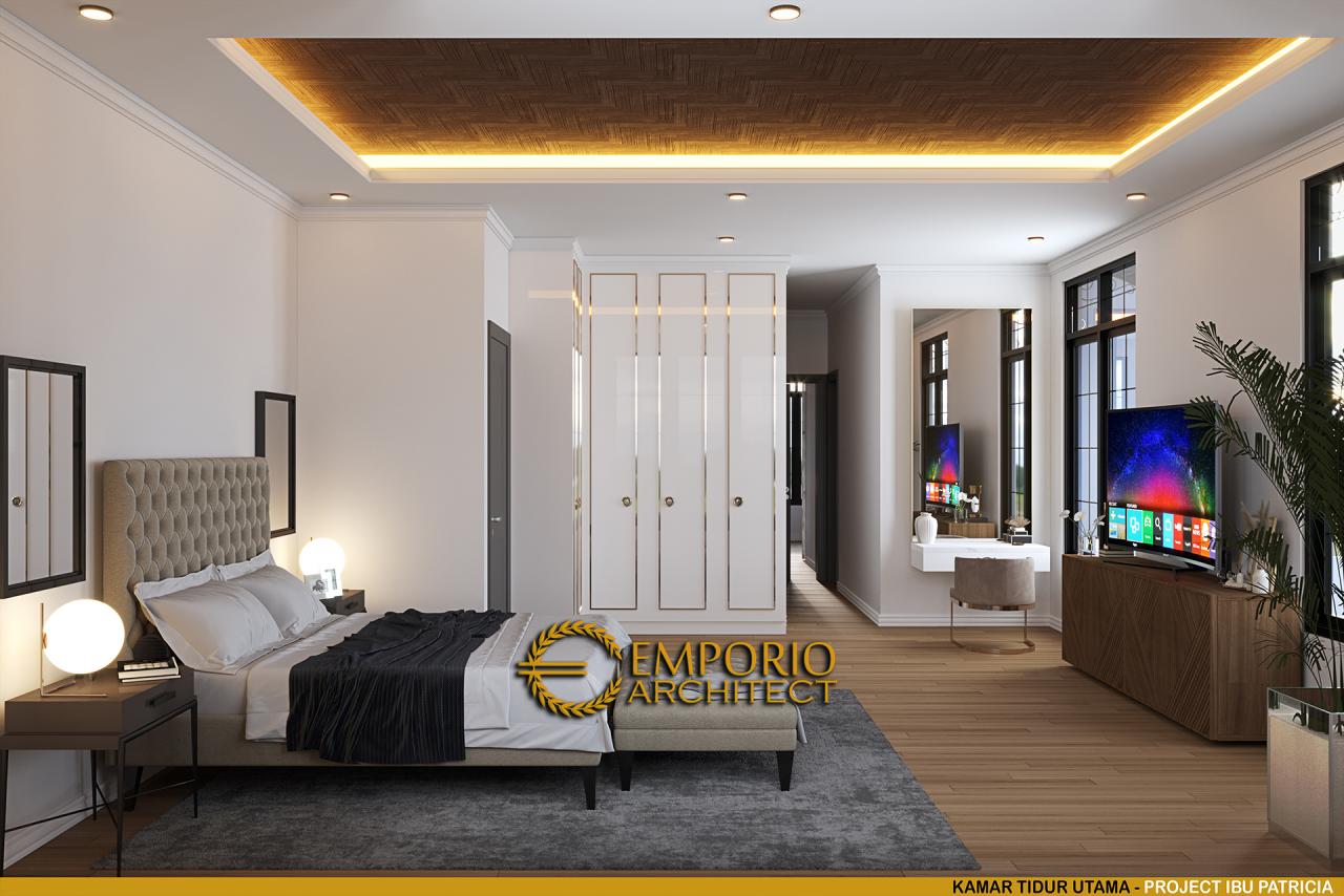 Desain Kamar Tidur Utama Rumah Mediteran 2 Lantai Ibu Patricia di Bogor, Jawa Barat 16
