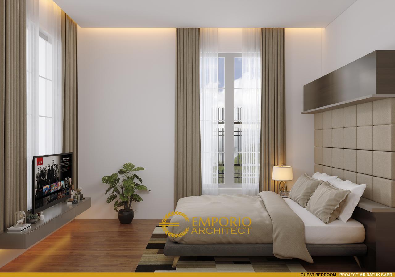 Desain Kamar Tidur Tamu Rumah Mediteran 2 Lantai Bapak Datuk Sabri di Malaysia 8