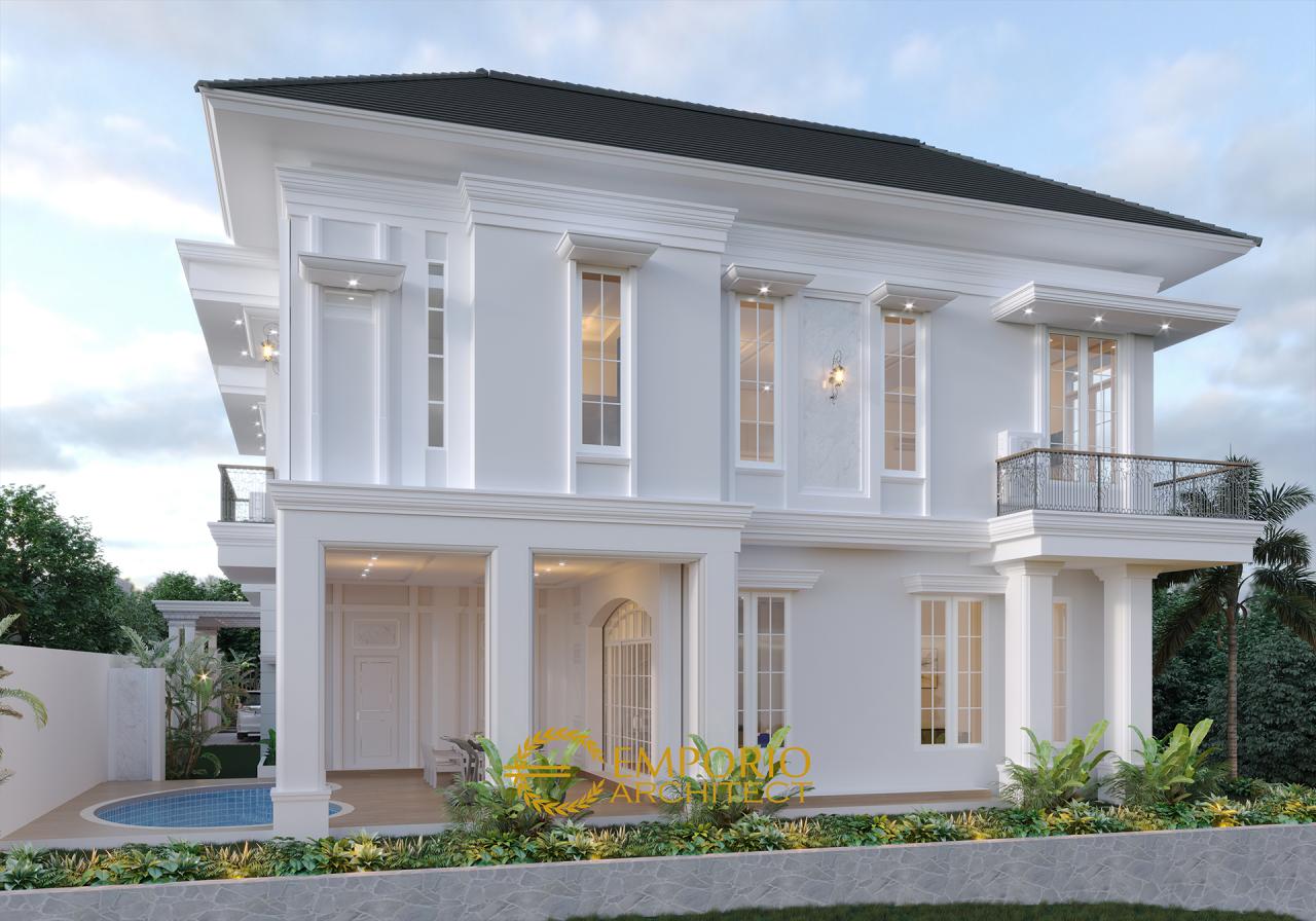 Desain Tampak Belakang Rumah Mediteran 2 Lantai Bapak Datuk Sabri di Malaysia 3