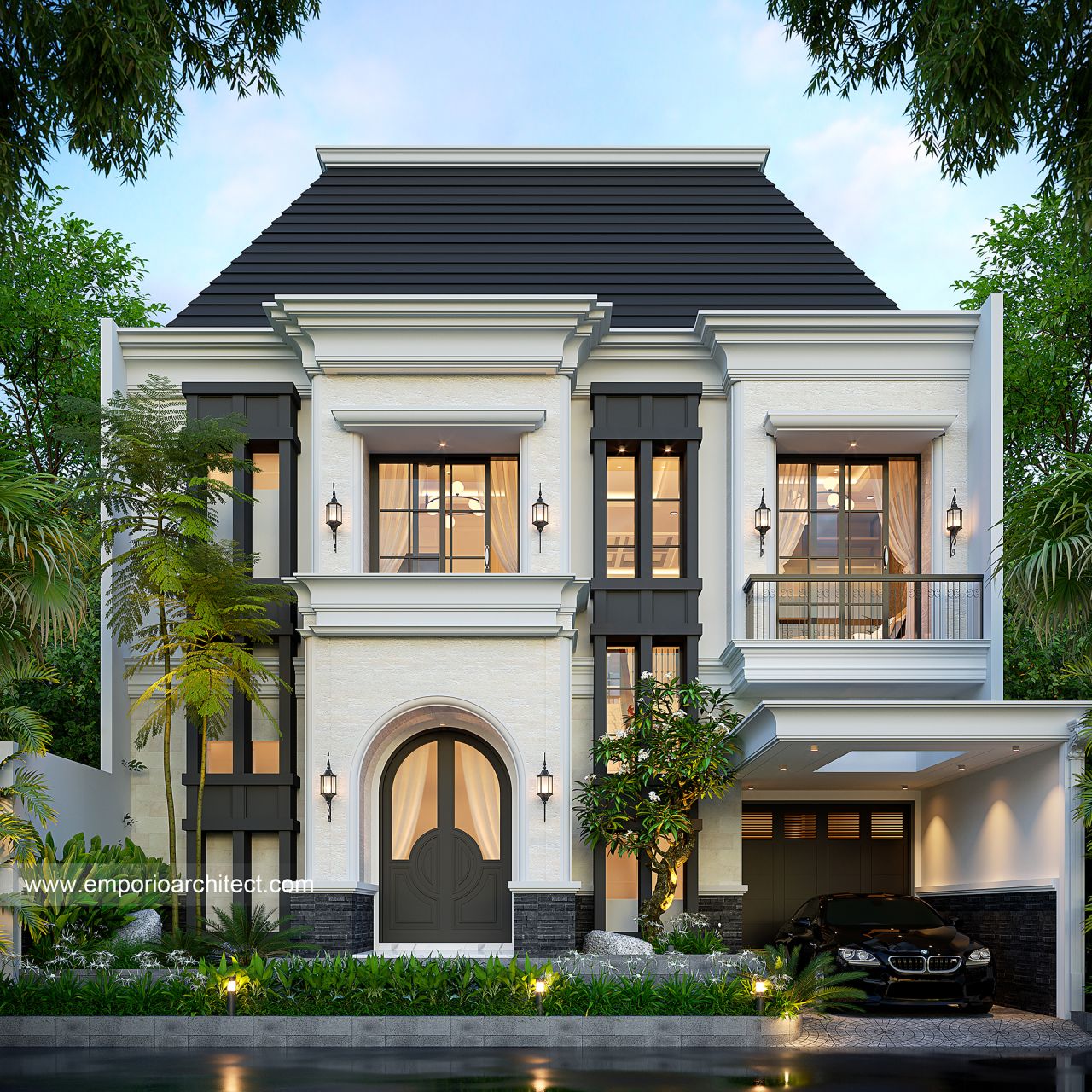 Image Mrs. SMT Mediterranean Classic House 2 Floors Design - Bekasi