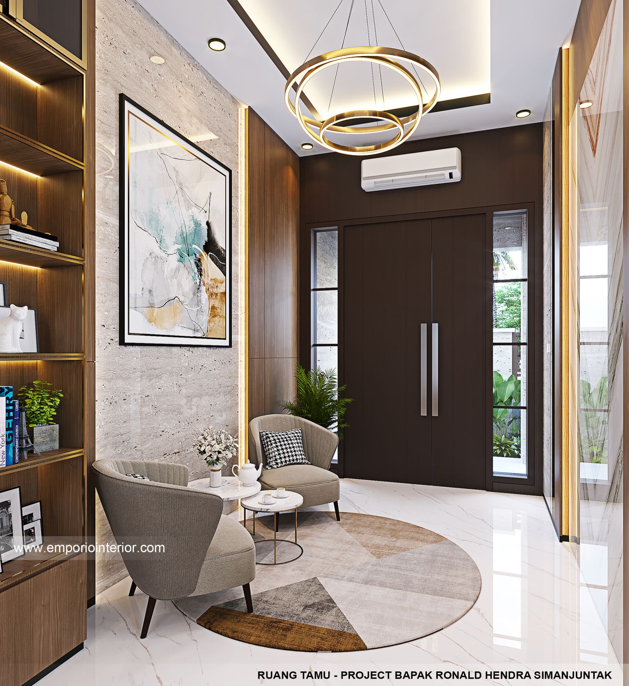 Mr. RLD 2049 Modern House 1 Floor Design - Jakarta Timur 37782