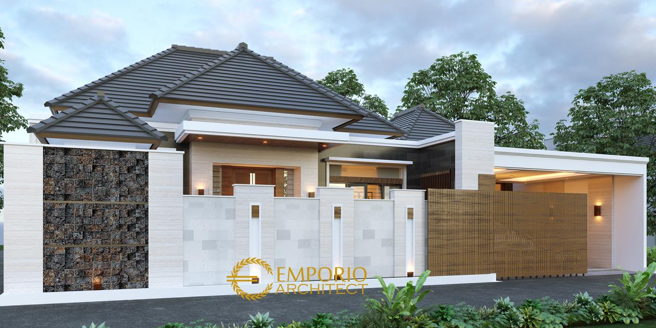 Desain Tampak Depan Dengan Pagar Rumah Modern 1 Lantai Bapak Rofi di Medan, Sumatera Utara 2
