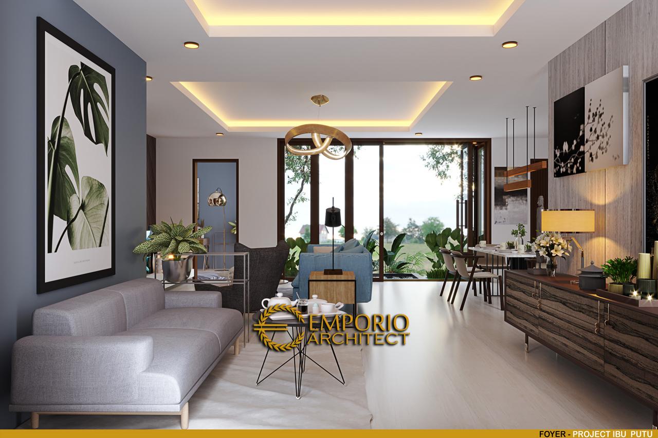 Desain Foyer Rumah Modern 2 Lantai Ibu Putu di Bekasi, Jawa Barat 5