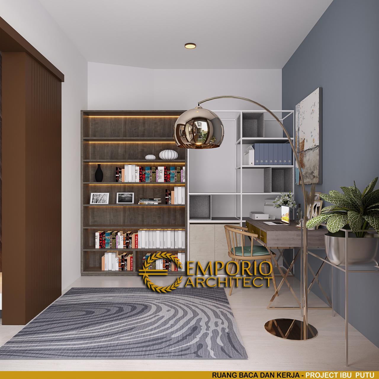 Desain Ruang Baca dan Ruang Kerja Rumah Modern 2 Lantai Ibu Putu di Bekasi, Jawa Barat 9