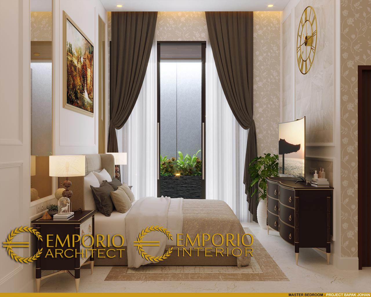 Desain Kamar Tidur Utama Rumah Modern 2 Lantai Bapak Johan di Depok, Jawa Barat 7