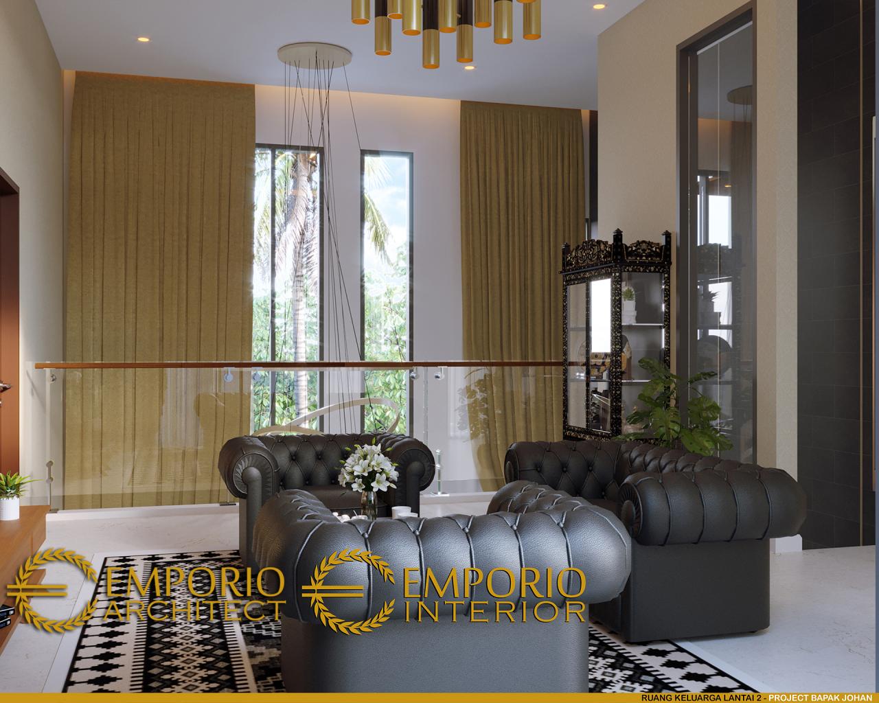 Desain Ruang Keluarga Lantai 2 Rumah Modern 2 Lantai Bapak Johan di Depok, Jawa Barat 11