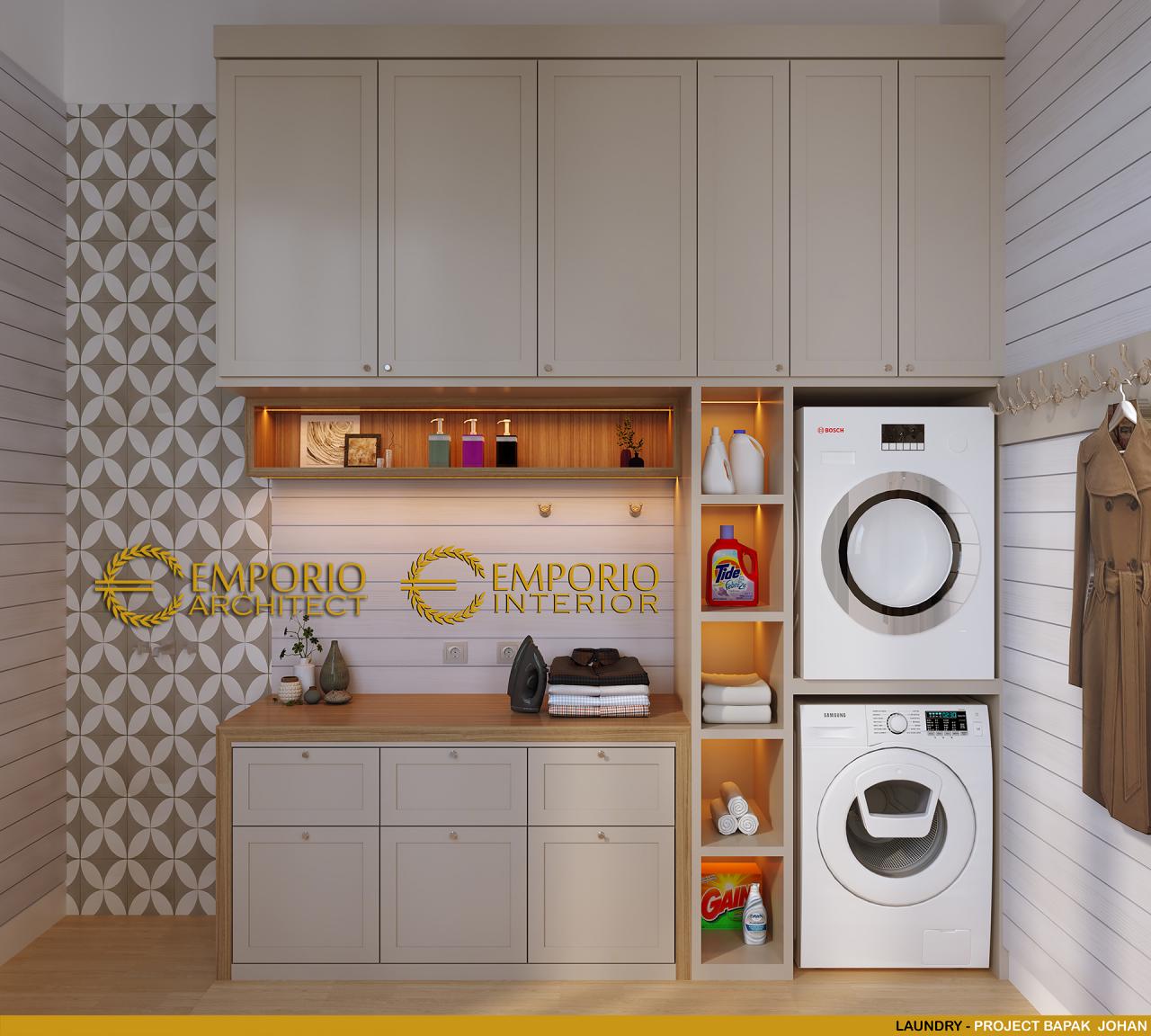 Desain Laundry 1 Rumah Modern 2 Lantai Bapak Johan di Depok, Jawa Barat 18
