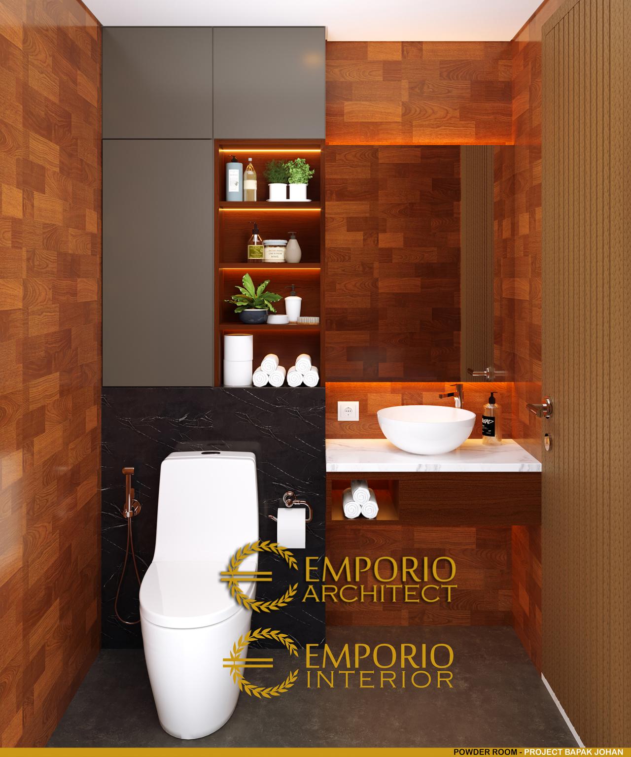 Desain Powder Room Rumah Modern 2 Lantai Bapak Johan di Depok, Jawa Barat 20