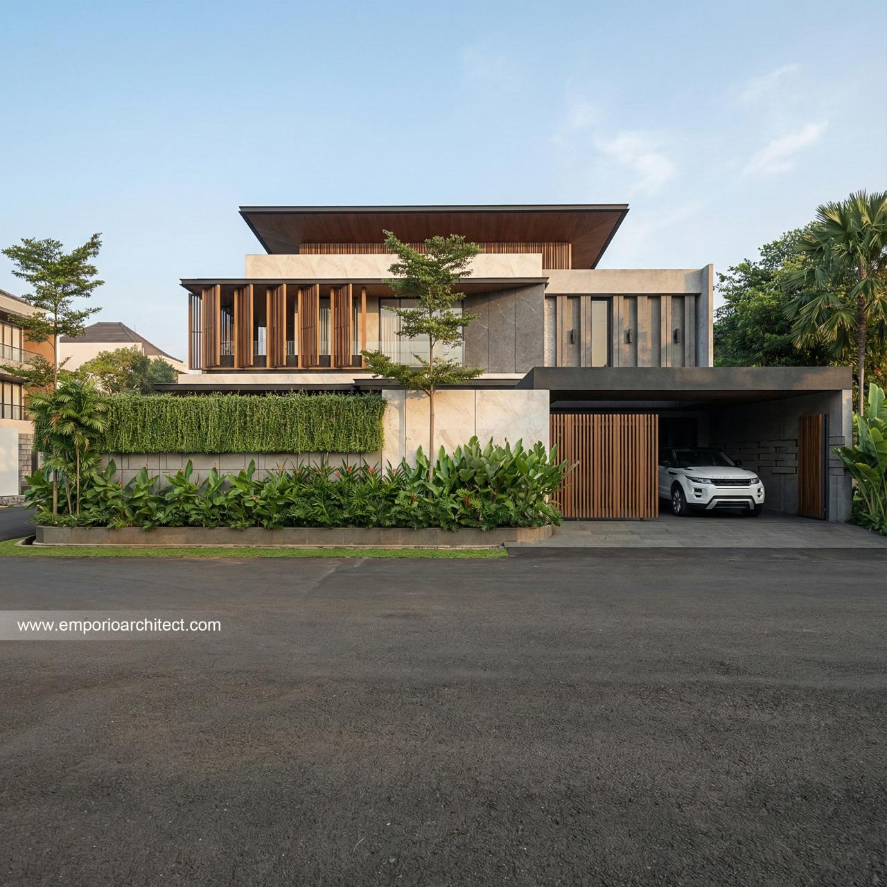 Gambar Desain Rumah Modern 2 Lantai Bapak IWN 2271 di  Sukoharjo, Jawa Tengah