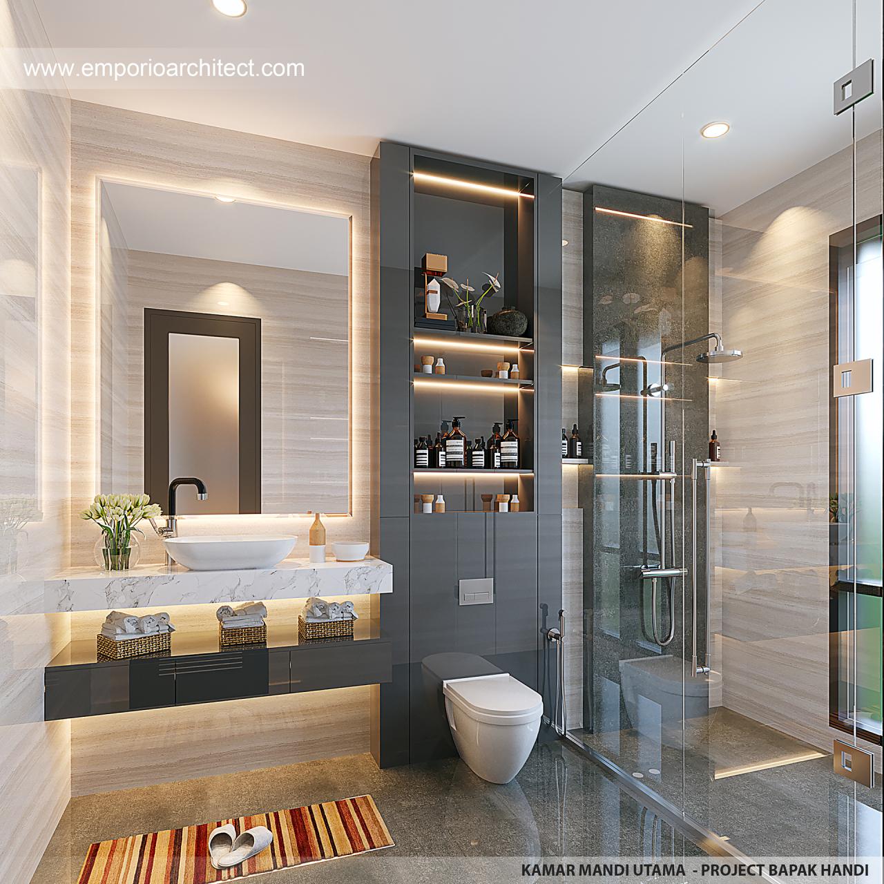#bathroomdesign - Mr. HND 1451 Modern House 2 Floors Design - Surabaya ...
