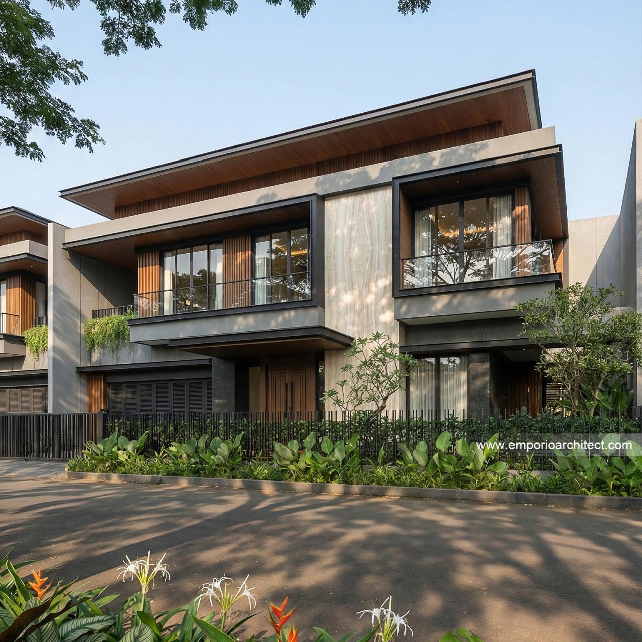 Gambar Desain Rumah Modern 2 Lantai Ibu JNC 2283 di  Jakarta Selatan