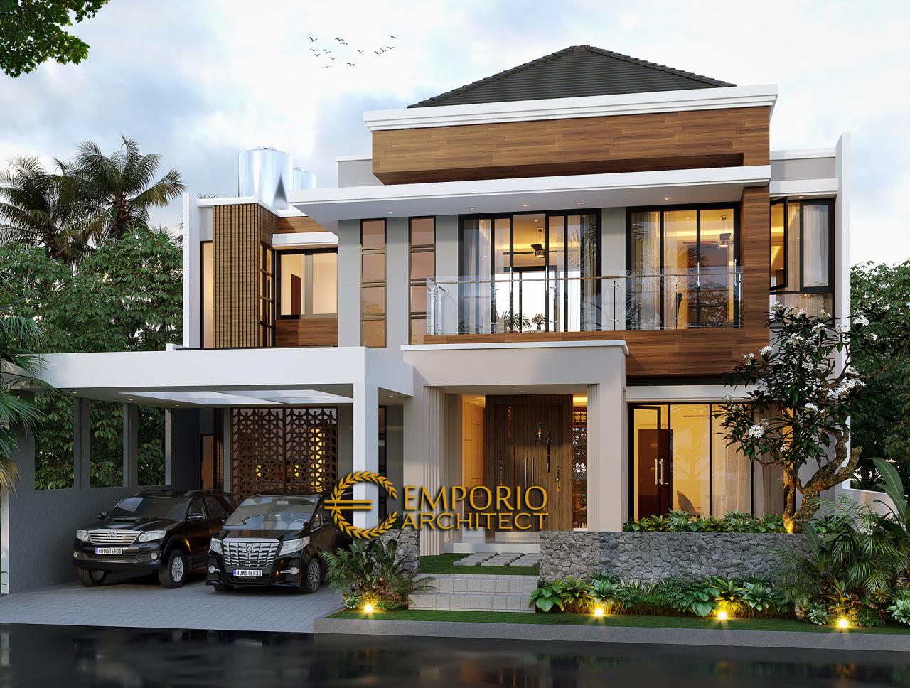 Desain Rumah Modern 2 Lantai Bapak Hermanto di Bogor, Jawa Barat