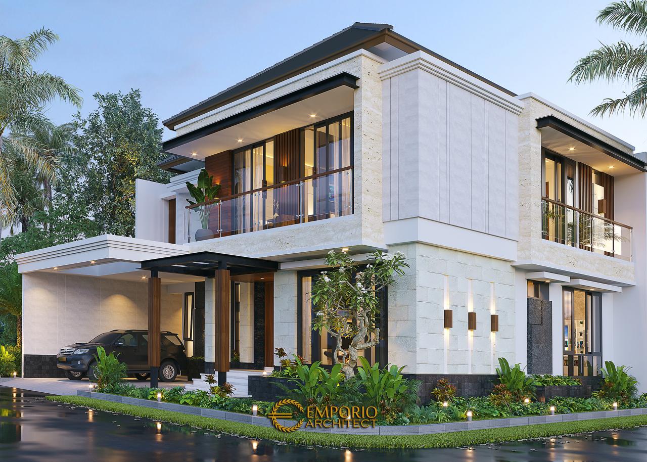 Desain Tampak Hook Rumah Modern 2 Lantai Ibu Margaretha di Jayapura, Papua 2