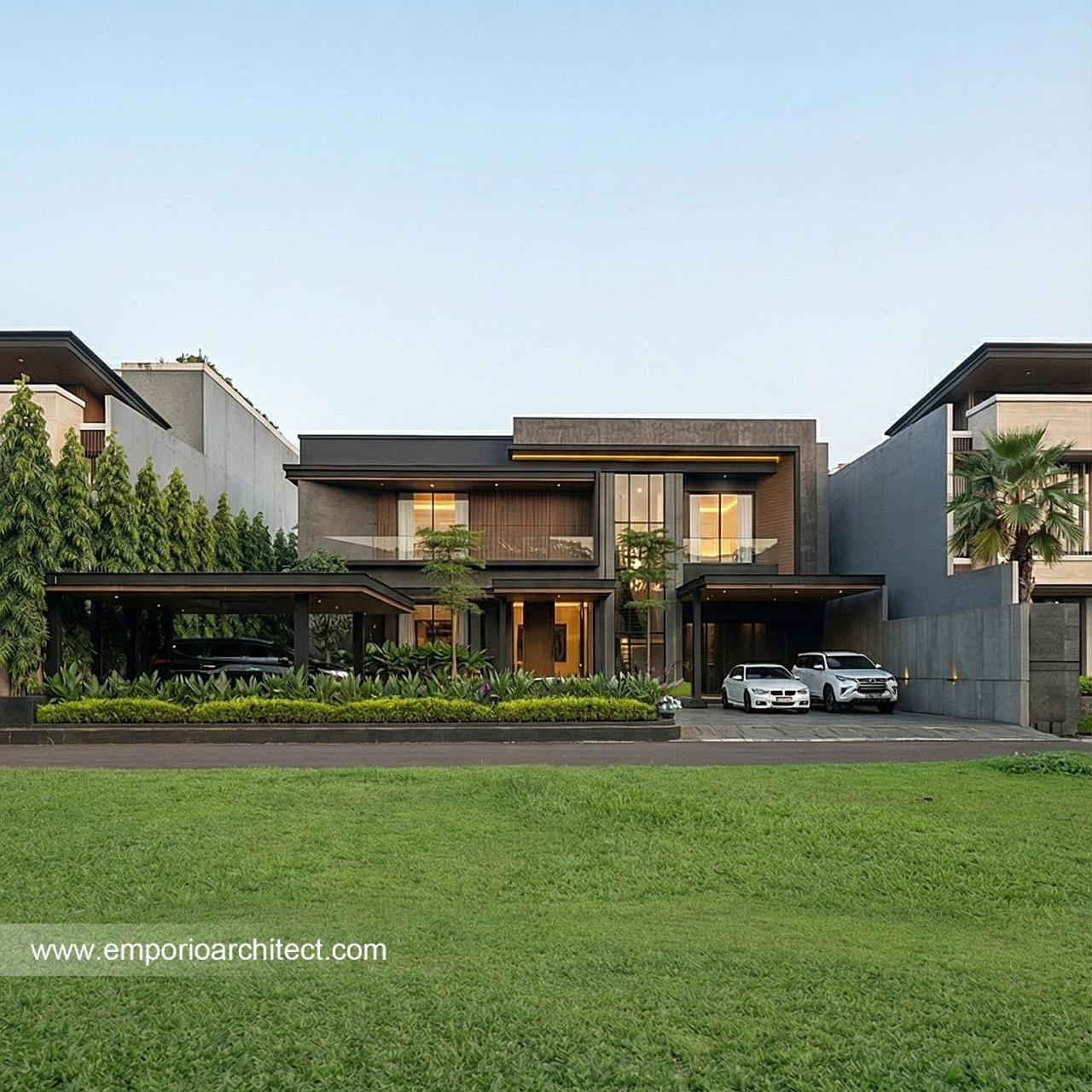 Gambar Desain Rumah Modern 2 Lantai Ibu MT 2248 di  Jambi