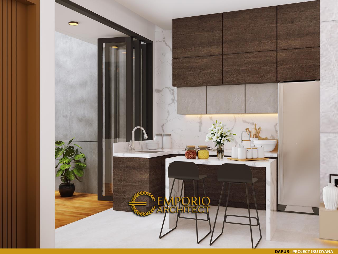 Desain Dapur Rumah Modern 2 Lantai Ibu Dyana di Jakarta Utara 6