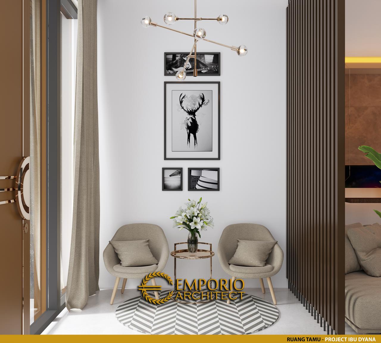 Desain Ruang Tamu Rumah Modern 2 Lantai Ibu Dyana di Jakarta Utara 9