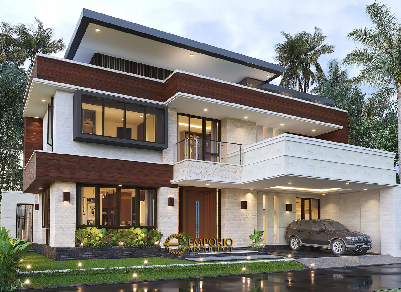 Desain Rumah Modern 2 Lantai Bapak Arifin di BSD, Tangerang Selatan, Banten
