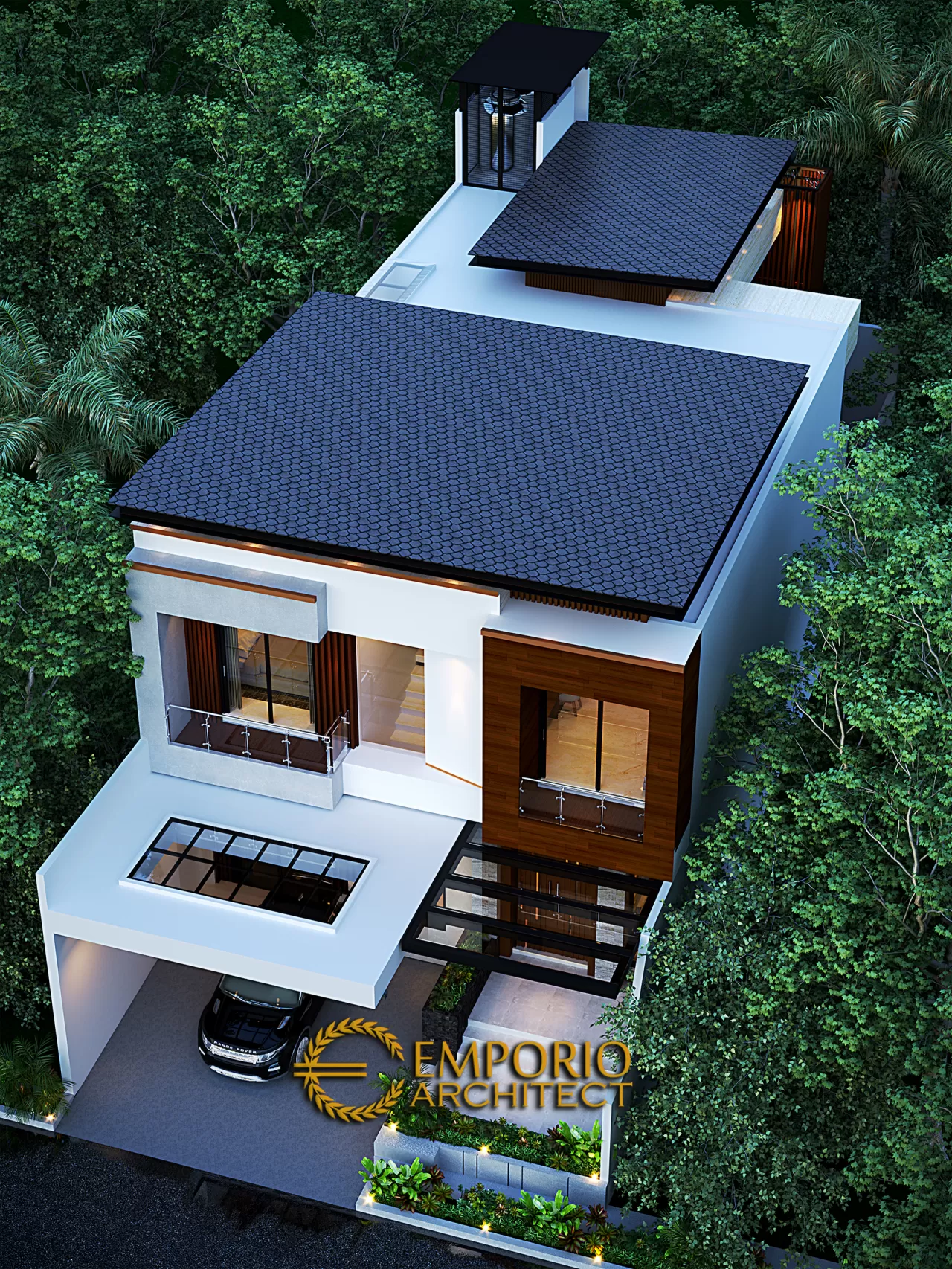 Desain Master Plan Rumah Modern 2 Lantai Bapak Steven di Surabaya 12730