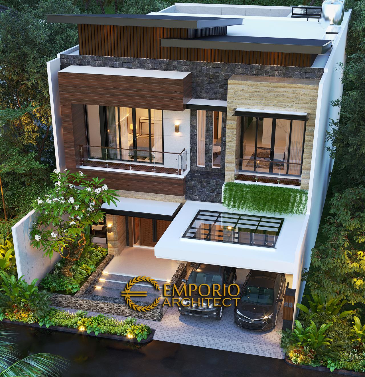 Desain Master Plan Rumah Modern 2 Lantai Bapak Alex di Jakarta Barat 5