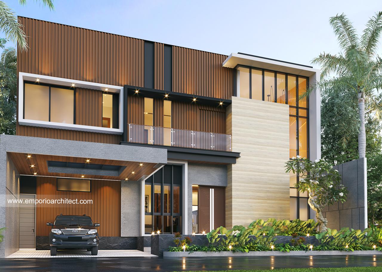 Mr. Surip Modern House 2 Floors Design - Samarinda, Kalimantan Timur