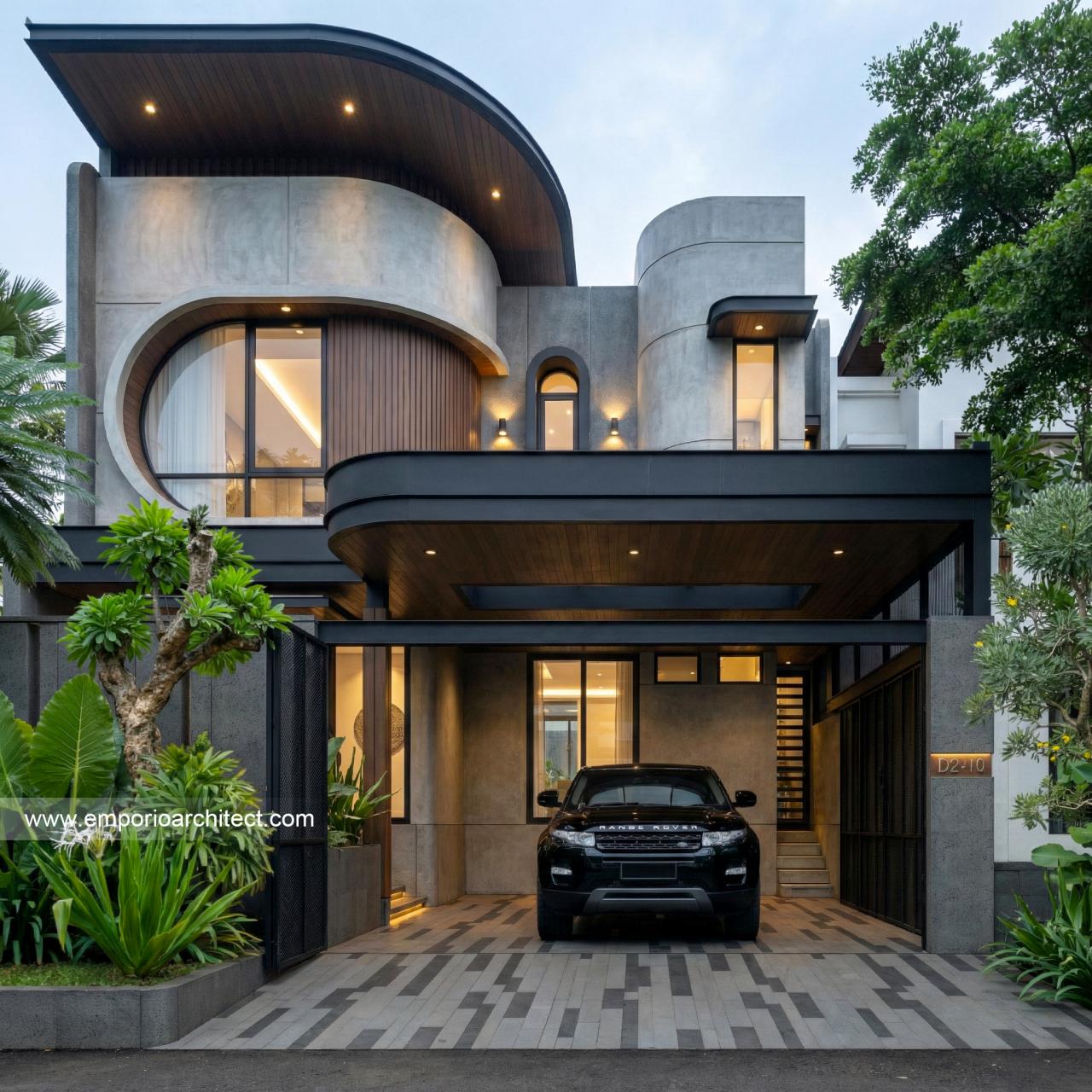 Gambar Desain Rumah Modern 2 Lantai Bapak DNL di  Bekasi