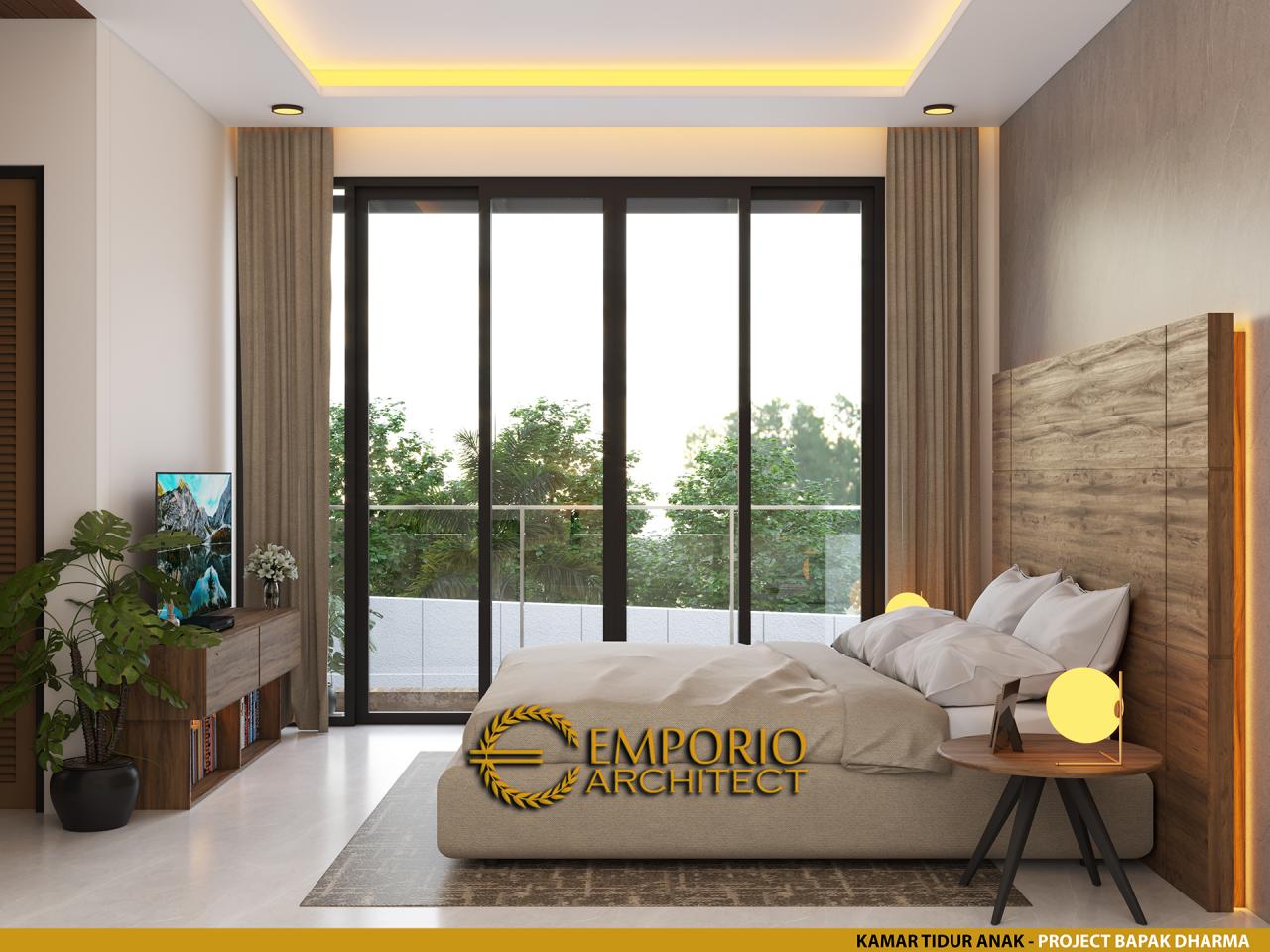 Desain Kamar Tidur Anak 2 Rumah Modern 2 Lantai Bapak Dharma di Bekasi, Jawa Barat 13