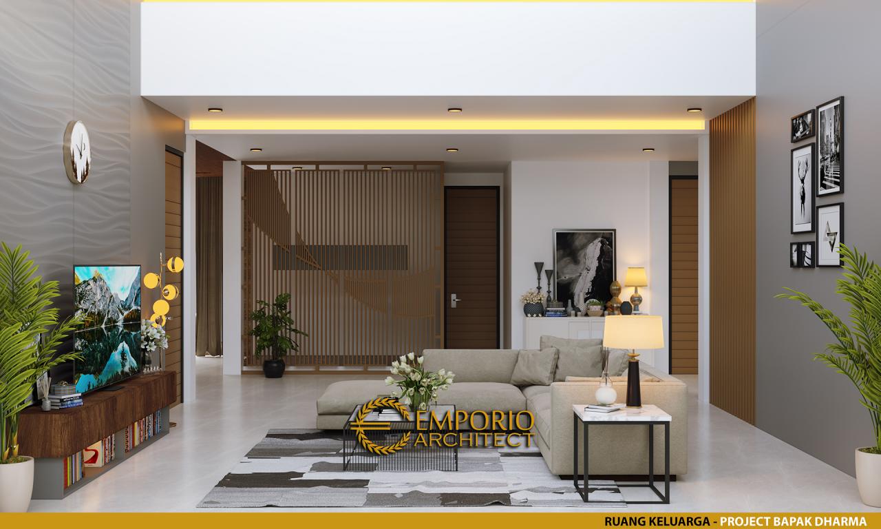Desain Ruang Keluarga Rumah Modern 2 Lantai Bapak Dharma di Bekasi, Jawa Barat 7