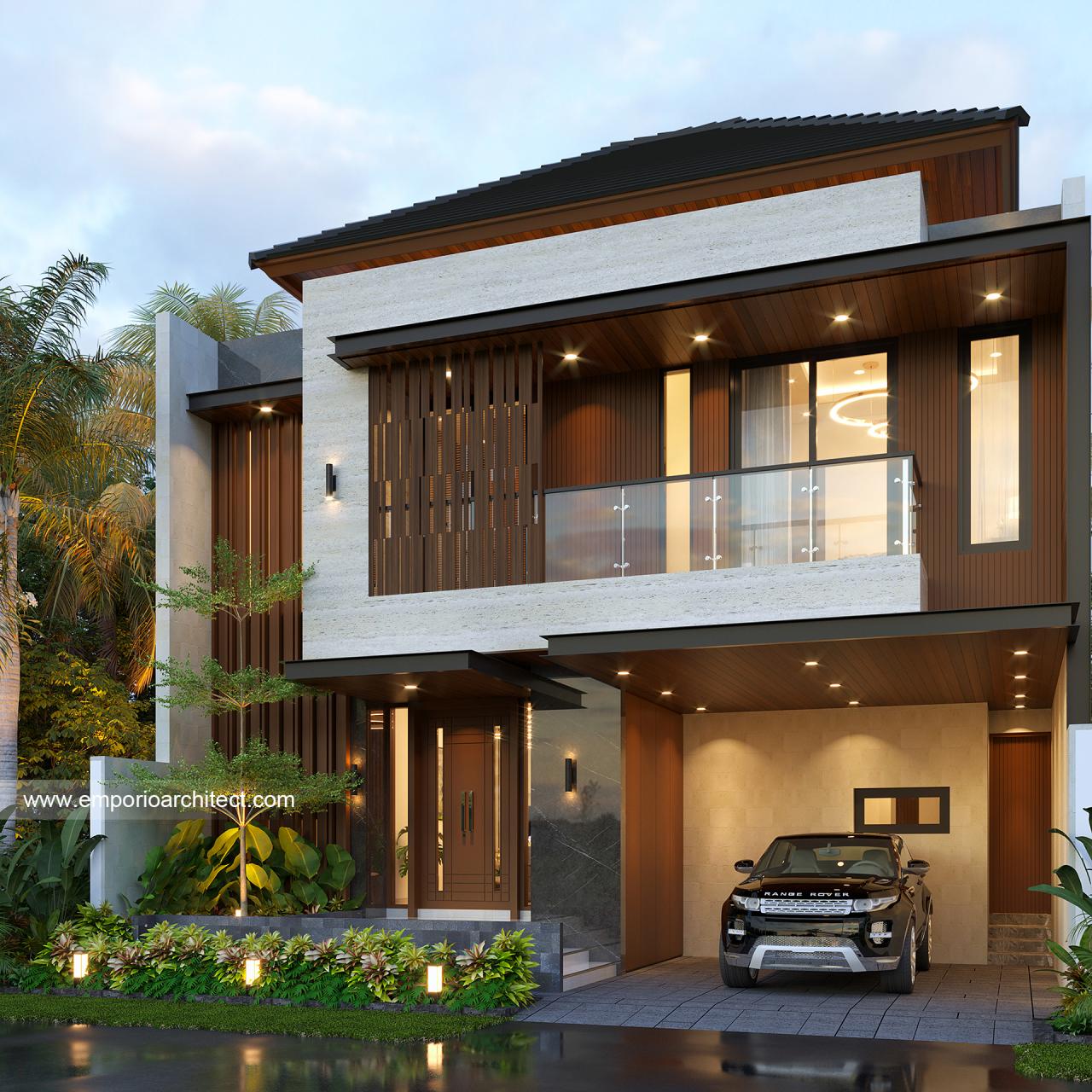 #frontfacadedesign - Mrs. Ida Modern House 2 Floors Design - Jakarta ...