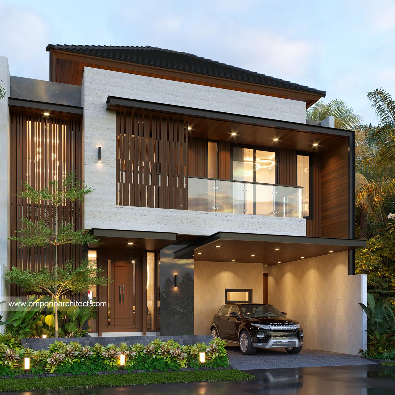 Desain Rumah Modern 2 Lantai Ibu Ida di Jakarta