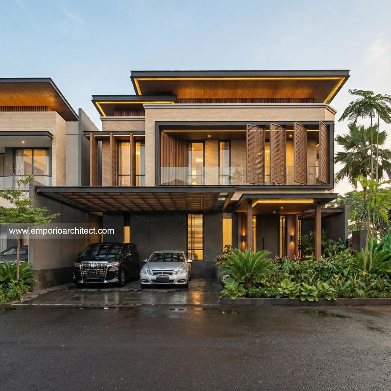 Gambar Desain Rumah Modern 2 Lantai Ibu SGY 2254 di  Depok