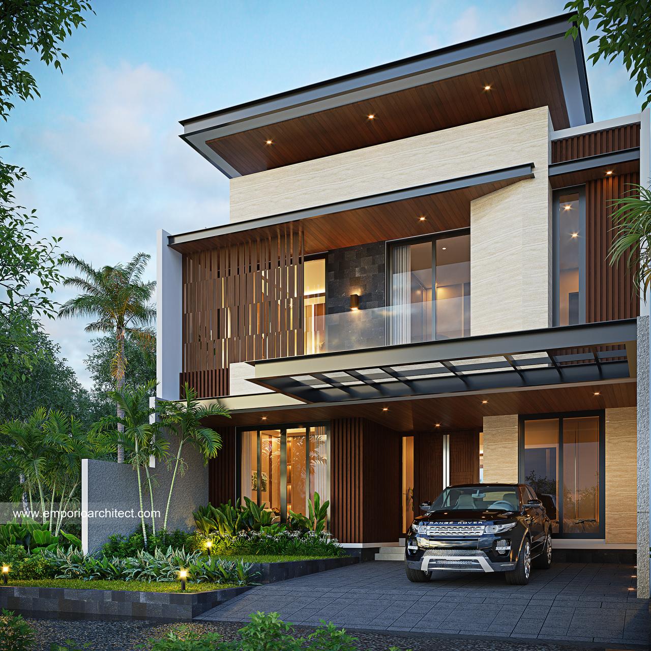 Desain Rumah Modern 2 Lantai Bapak RSD 1516 di Jakarta