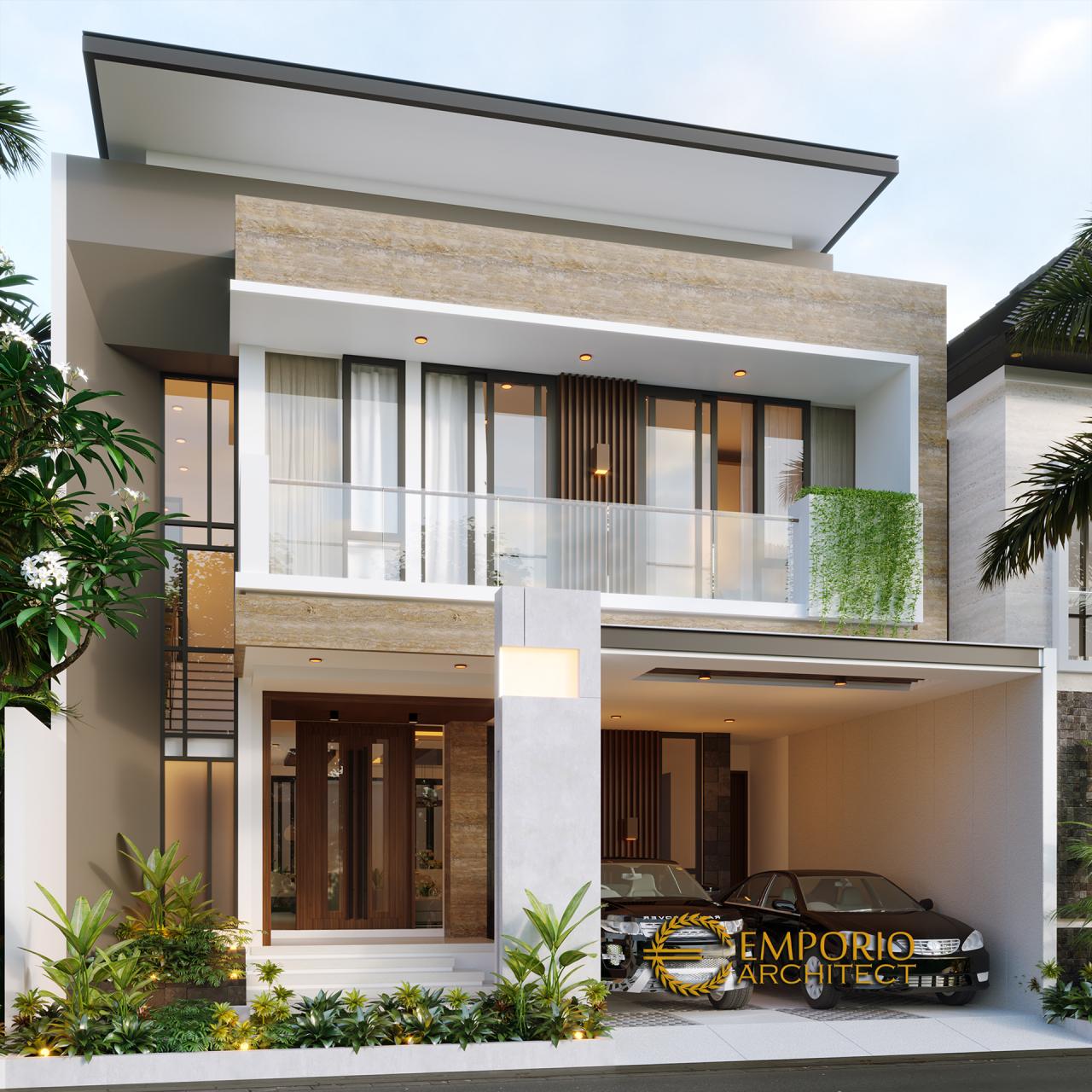 Desain Rumah Modern 2 Lantai Ibu Rina di Bogor, Jawa Barat
