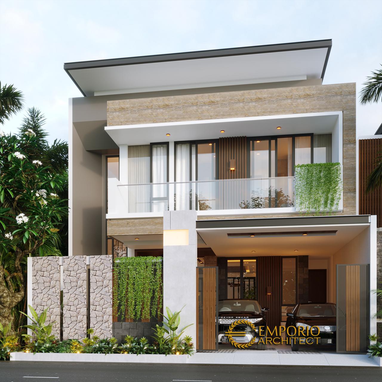 Desain Rumah Modern 2 Lantai Ibu Rina di Bogor, Jawa Barat