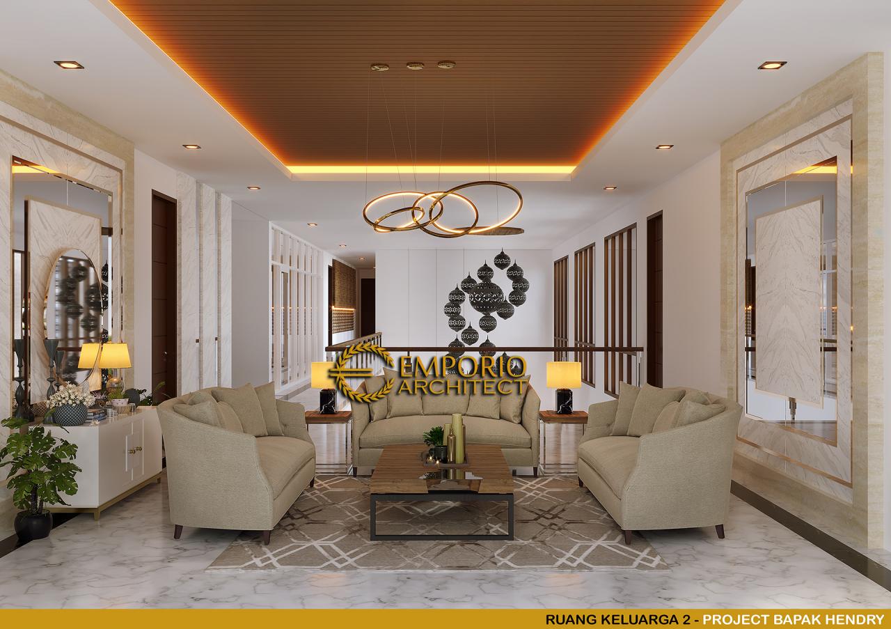Desain Ruang Keluarga 2 Rumah Modern 2 Lantai Bapak Hendry di Banjarmasin, Kalimantan Selatan 12
