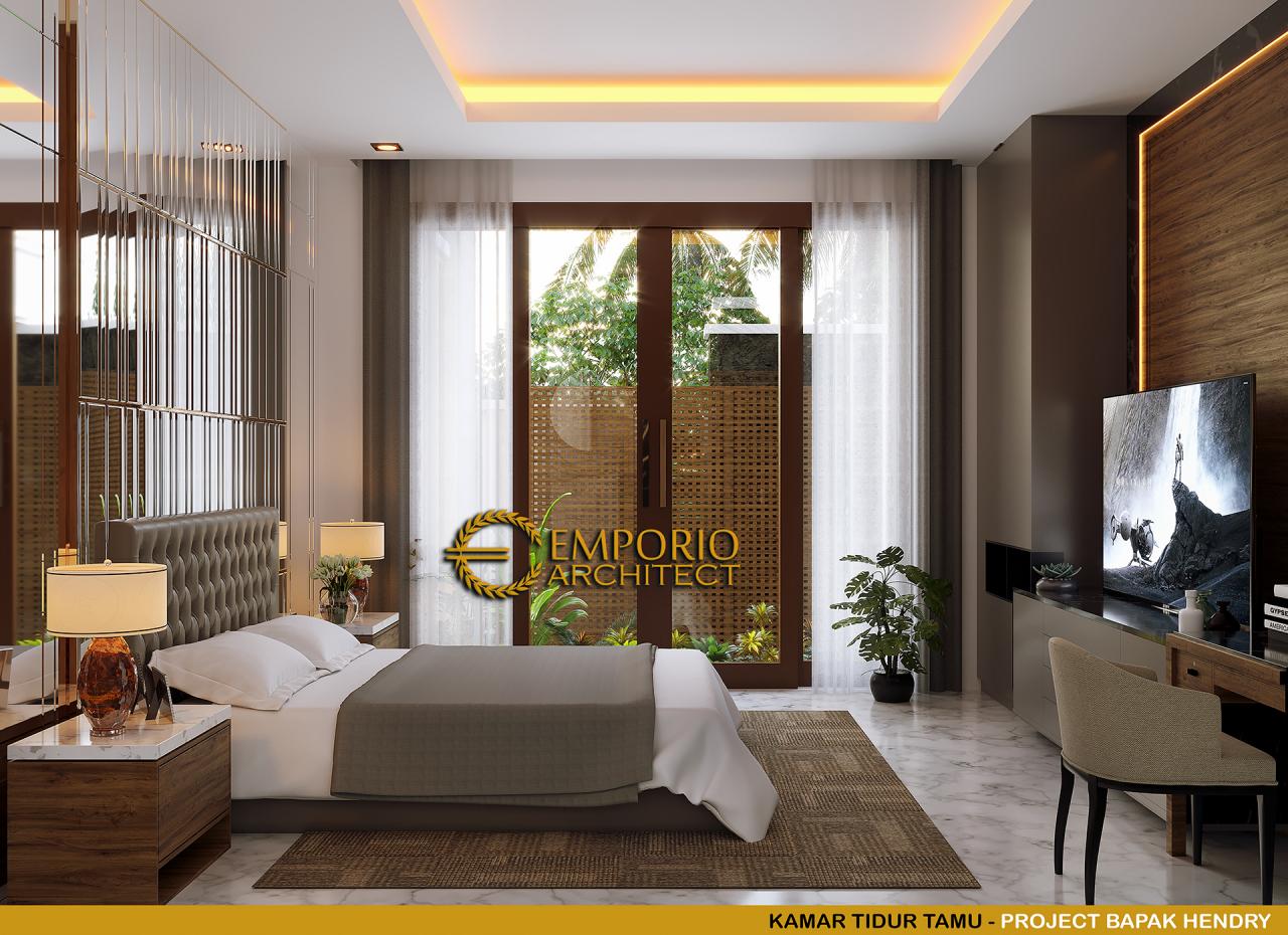 Desain Kamar Tidur Tamu Rumah Modern 2 Lantai Bapak Hendry di Banjarmasin, Kalimantan Selatan 10