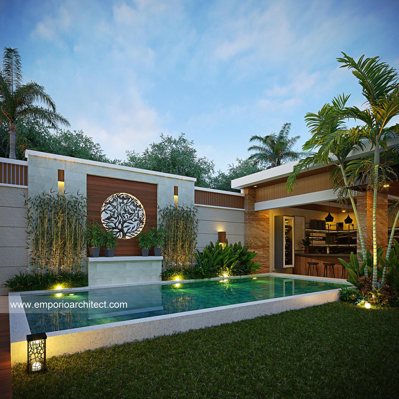 Desain Tampak Detail Pool 3 Rumah Modern 2 Lantai Mr. Prince Amoako ...