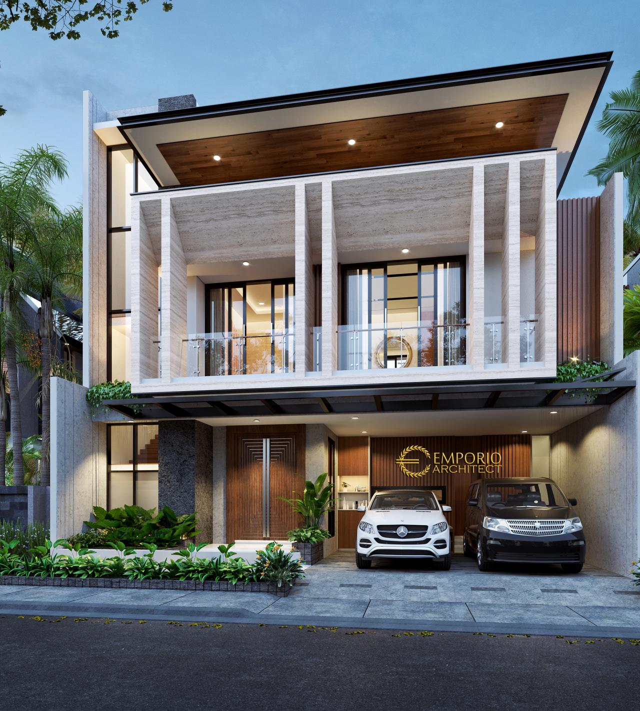 Desain Rumah Modern 2 Lantai Bapak Mujib di Depok, Jawa Barat