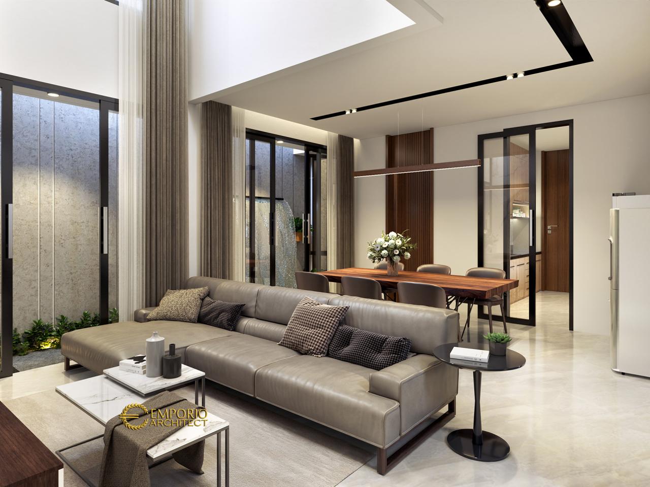 Desain Ruang Keluarga Rumah Modern 2 Lantai Bapak Mujib di Depok, Jawa Barat 5
