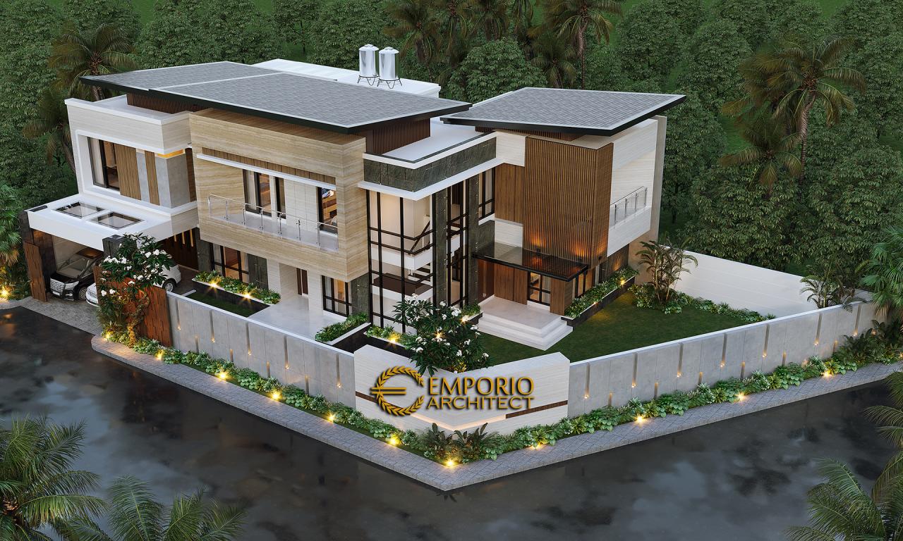Desain Master Plan Rumah Modern 2 Lantai Ibu Febry di Jayapura, Papua 8