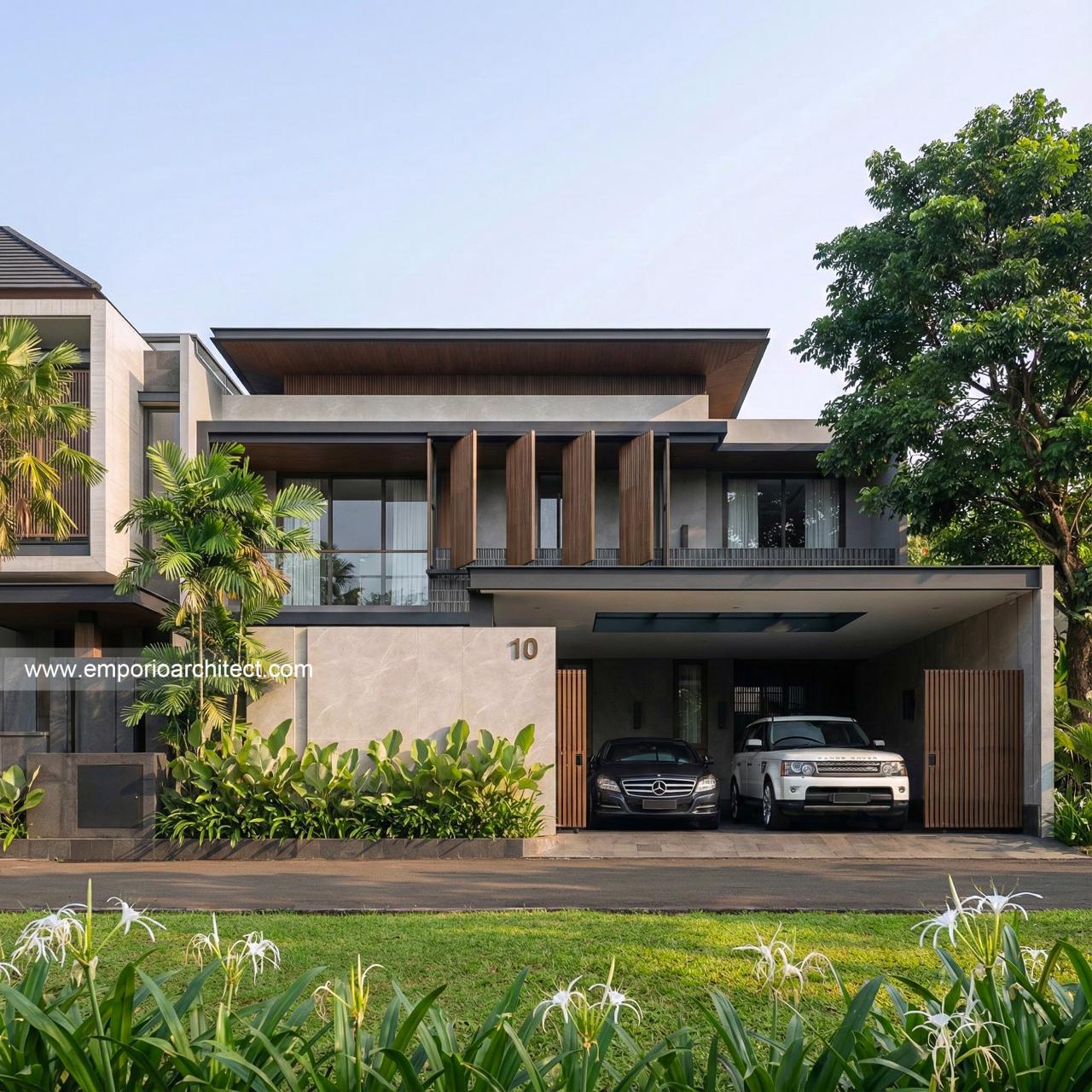Gambar Desain Rumah Modern 2 Lantai Bapak SN 2267 di  Batam