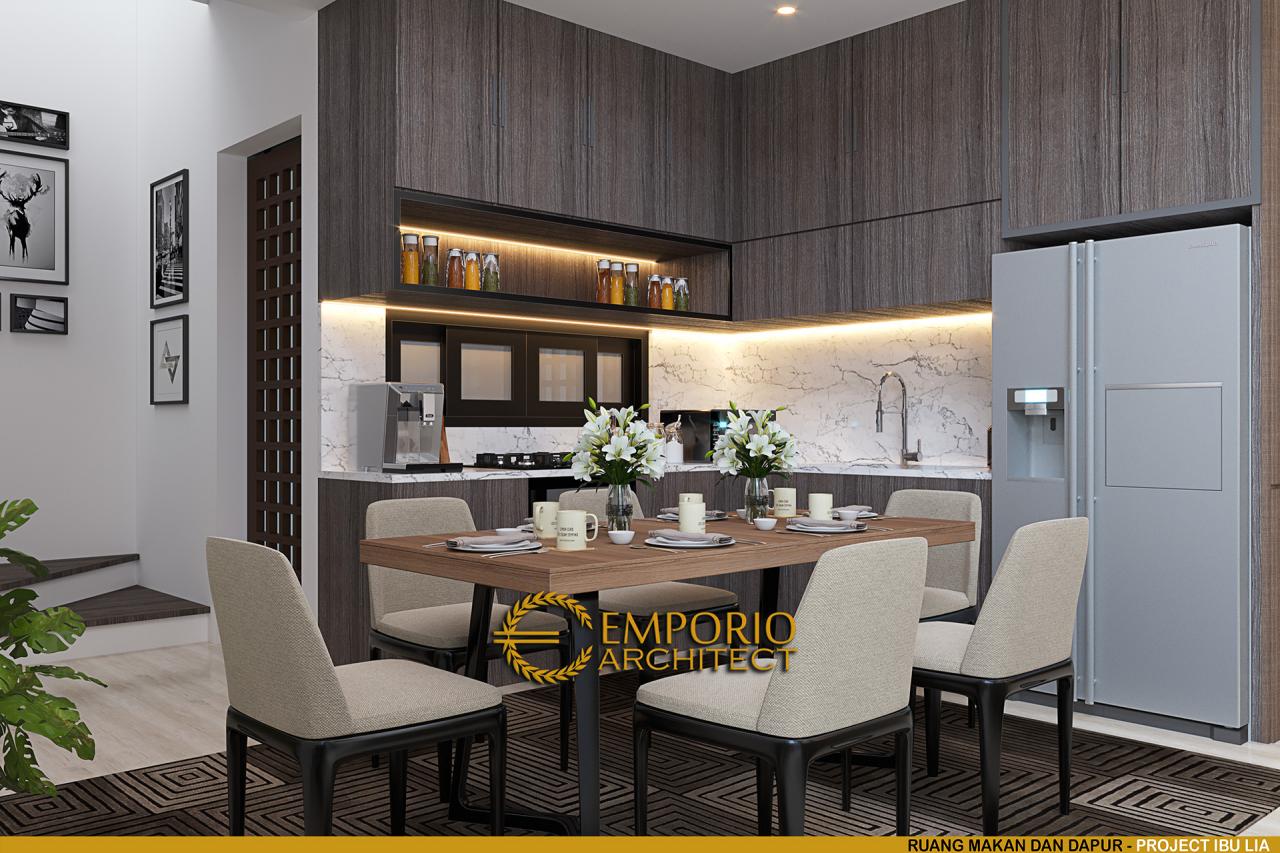 Desain Ruang Makan dan Dapur Rumah Modern 2 Lantai Ibu Lia di Bekasi, Jawa Barat 8