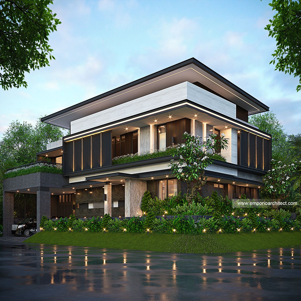Image Mrs. NNK 1957 Modern House 2 Floors Design - Karawang, Jawa Barat