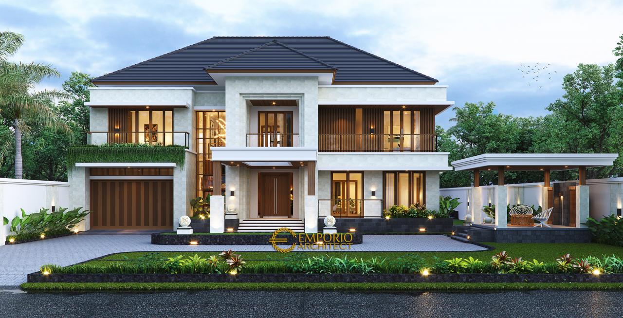 Desain Tampak Depan 3 Rumah Modern 2 Lantai Bapak Pamungkas di Semarang, Jawa Tengah 3