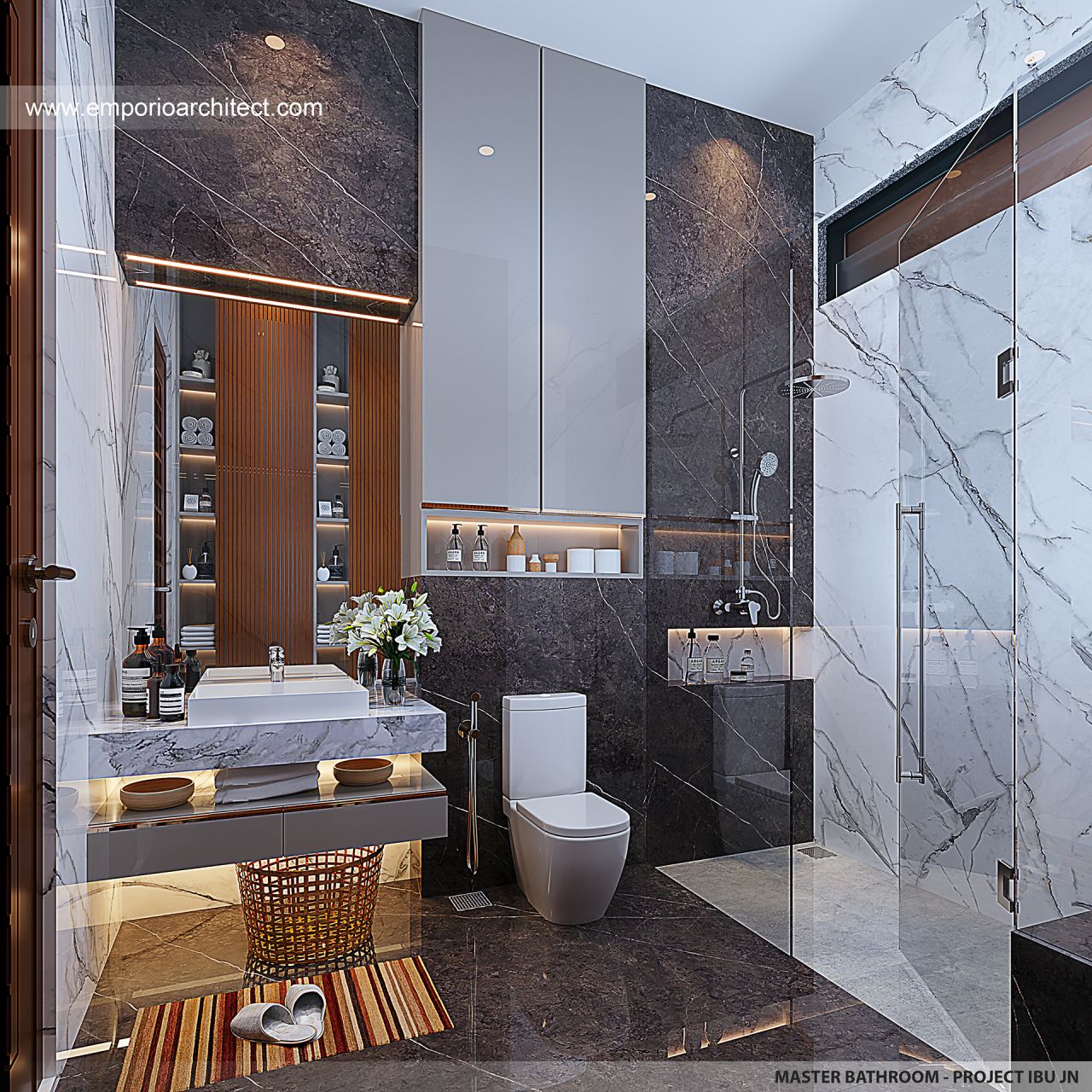 Mrs. JN 1678 Modern House 2 Floors Design - Jakarta 35660 - Bathroom Design