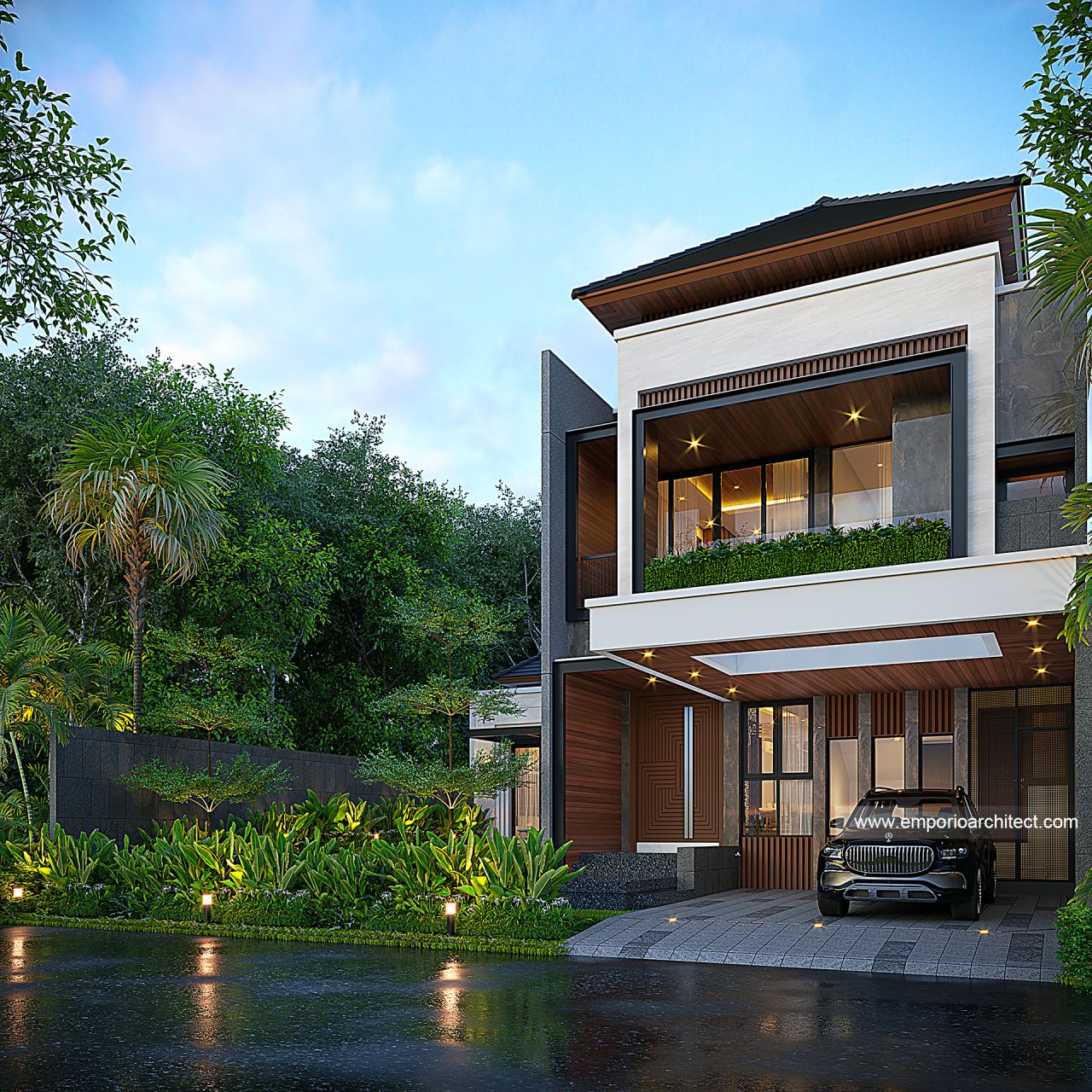 Mrs. JN 1678 Modern House 2 Floors Design - Jakarta 35646 - 2 Floors ...